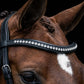 Signature Series: Padded Monocrown Dressage Bridle with Curved Padded Bling Browband