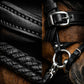 Signature Series: Square Raised Padded Monocrown Dressage Bridle with Flash