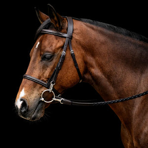 Silver Spur: Raised Snaffle Bridle with Snaps