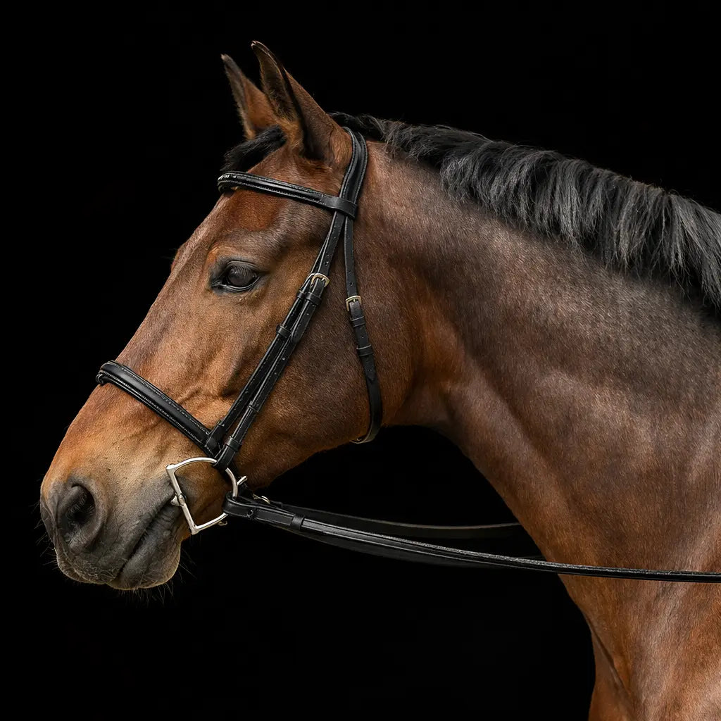 Silver Spur: Fancy Stitched Padded Monocrown Snaffle Bridle Bobby's English Tack