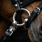 Signature Series: Square Raised Padded Monocrown Dressage Bridle with Flash