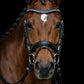 Signature Series: Padded Monocrown Dressage Bridle with Curved Padded Bling Browband