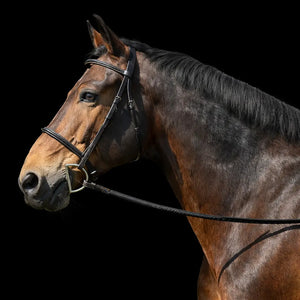 Silver Spur: Hand Braided Snaffle Bridle
