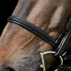 Silver Spur: Hand Braided Snaffle Bridle