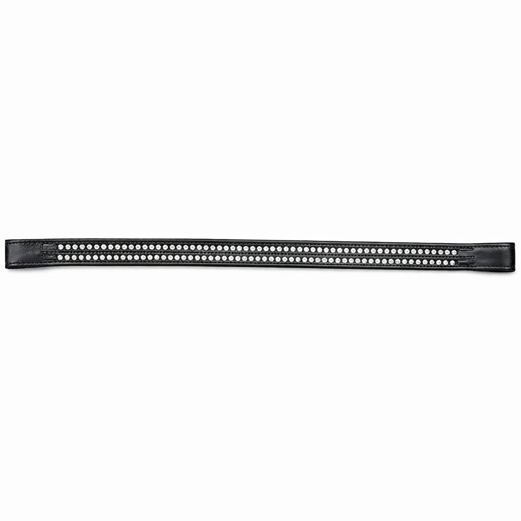 Silver Spur Dual Row Crystal Browband