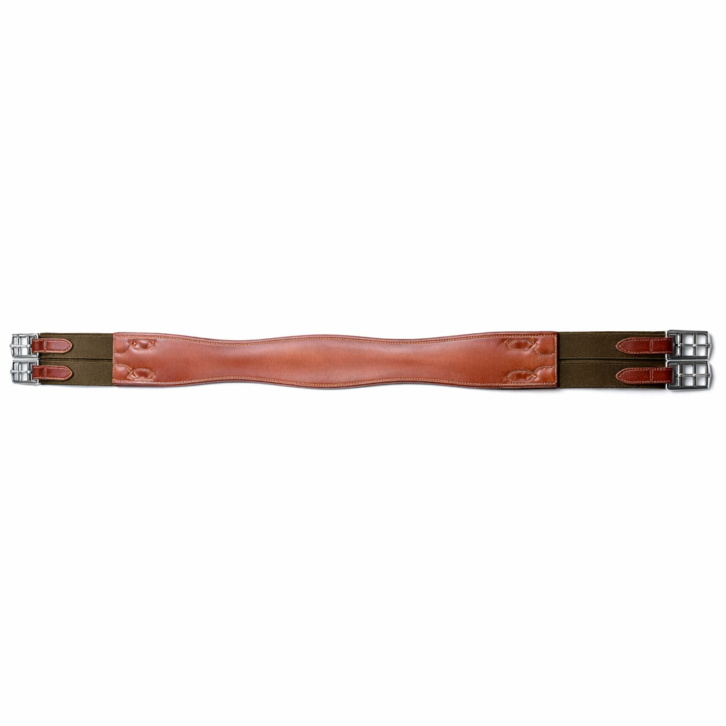 Signature Series Single Side Elastic Leather Girth