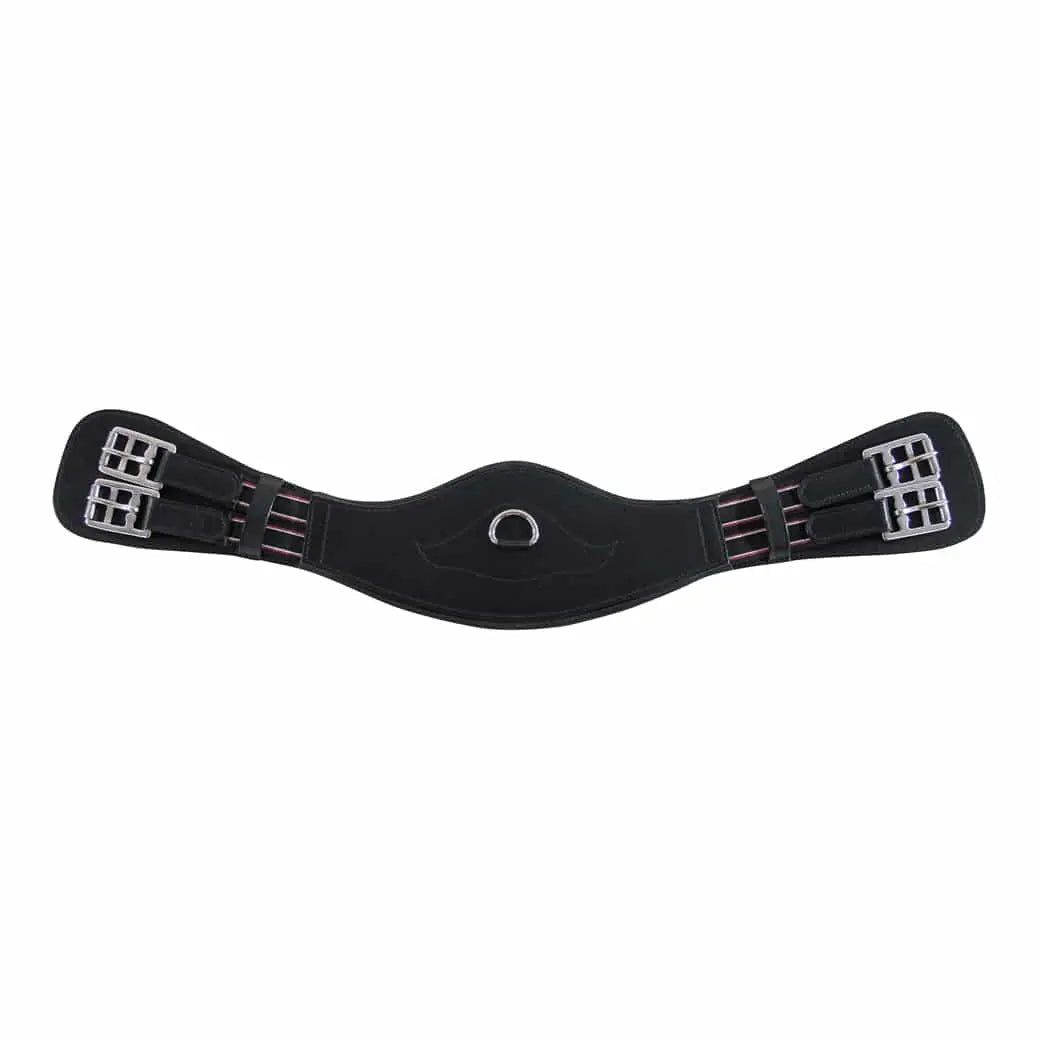 Fairhaven Double End Elastic Shaped Dressage Girth
