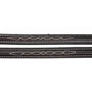 Signature Series Raised Fancy Stitched Snaffle Bridle Bobby's English Tack