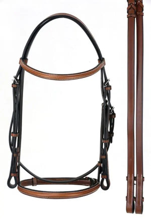 Signature Series Classic Raised Snaffle Bridle