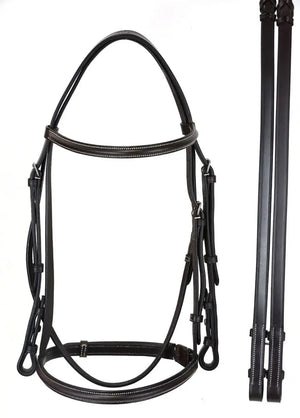 Signature Series Classic Raised Snaffle Bridle