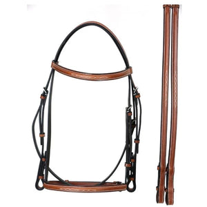 Signature Series Square Raised Snaffle Bridle