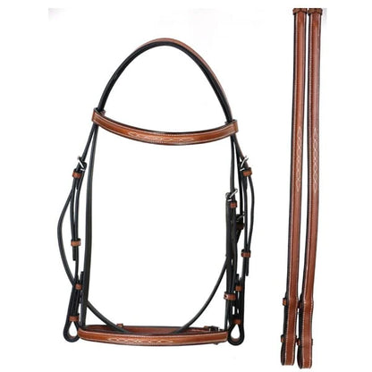 Signature Series Square Raised Snaffle Bridle