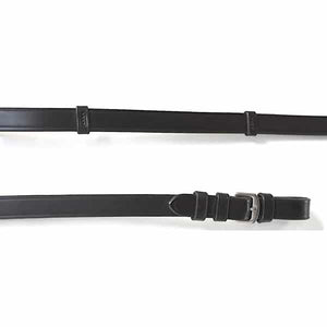 Silver Spur Flat Leather Dressage Reins with Stops