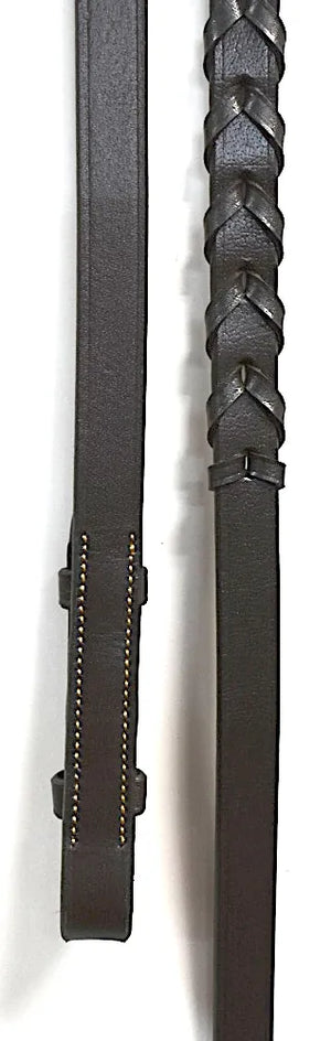 Silver Spur Flat Leather Laced Reins