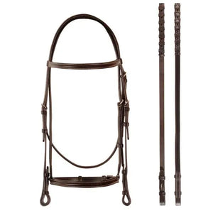 Silver Spur Plain Raised Snaffle Bridle
