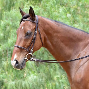 Silver Spur Raised Snaffle Bridle with Snaps