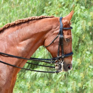 Silver Spur Weymouth Padded Crank Dressage Bridle