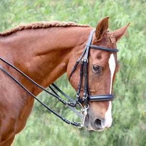 Silver Spur Weymouth Padded Crank Dressage Bridle