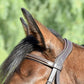 Silver Spur Monocrown Padded Dressage Bridle with Flash